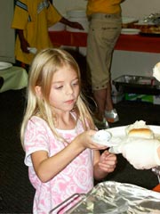 Child receiving food